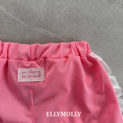 【予約】mesh frill half pants / ellymolly 5-15号