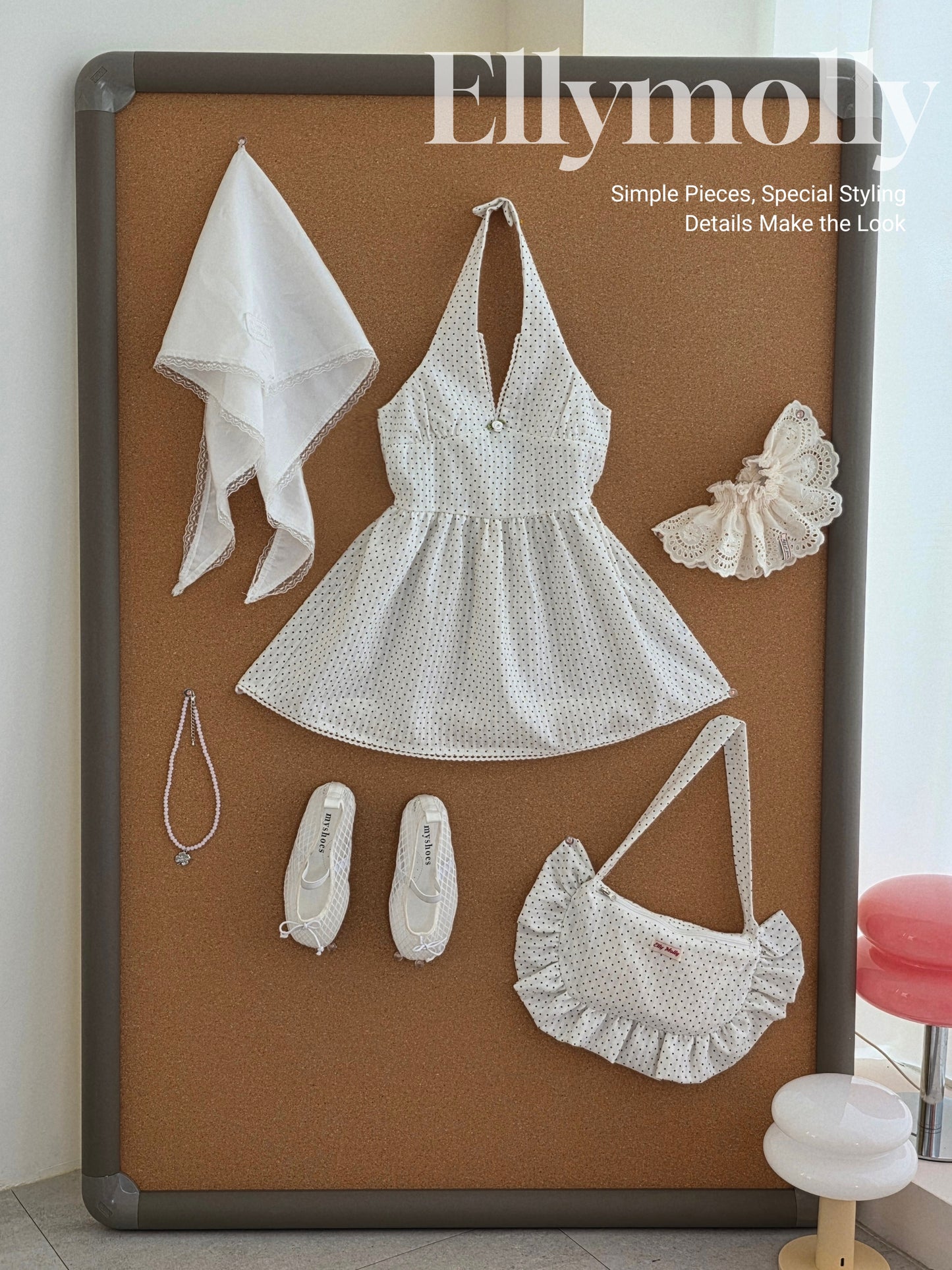 【予約】dot halter one-piece / ellymolly5-15号