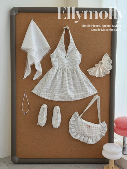 【予約】dot halter one-piece / ellymolly5-15号