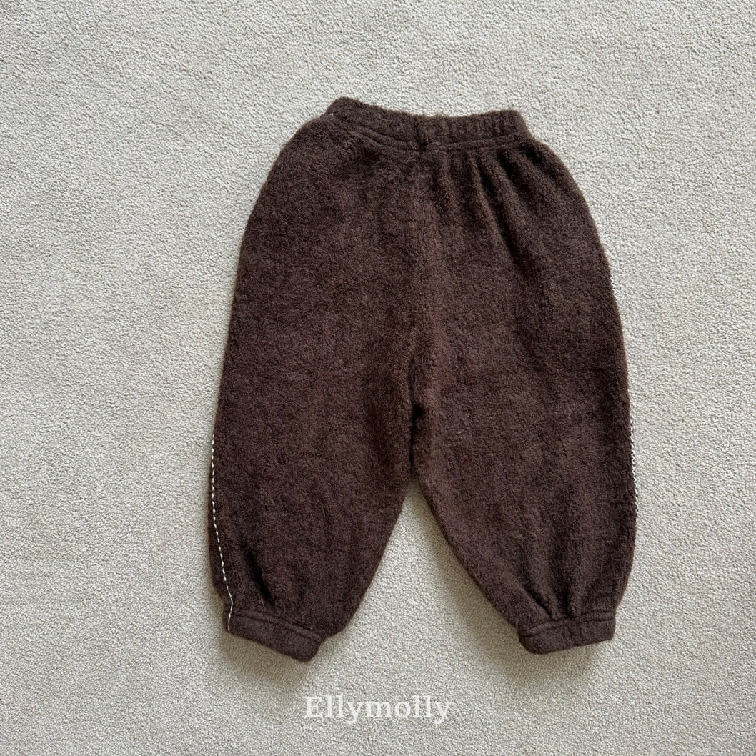【予約】Fuzzy hug jogger pt / ellymolly (5-19号)