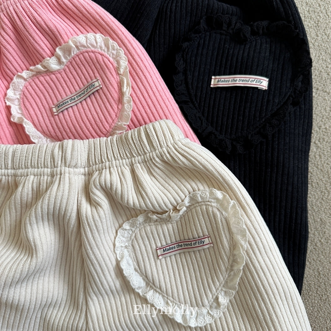 【予約】heart cozy jogger / ellymolly (5-19号)