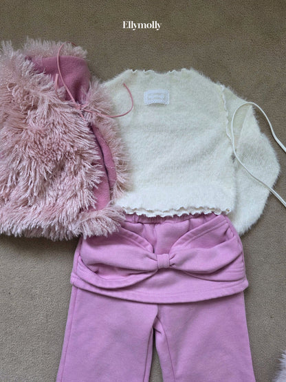 【予約】fluffy vest  / ellymolly (5-11号)