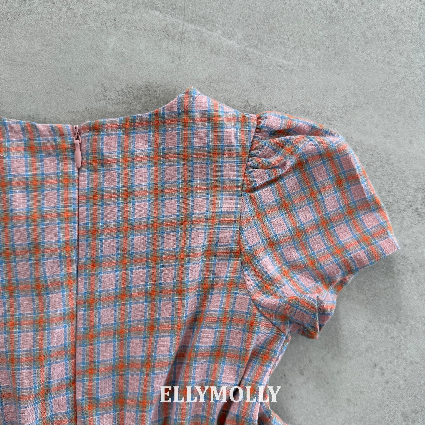 【予約】mellow check one-piece / ellymolly5-15号