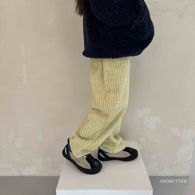 【予約】Puffy Corduroy Pants  /  andbutter (S-JM)