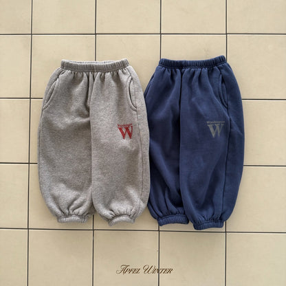 【予約】W jogger pt / apfel (S-JL)