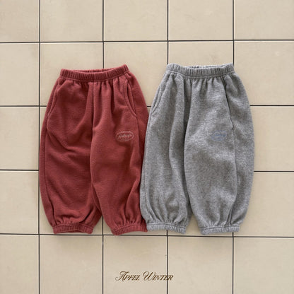 【予約】soft fleece jogger pt / apfel (S-JL)달콤솜조거