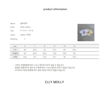 【予約】slab ribbon T / ellymolly5-15号