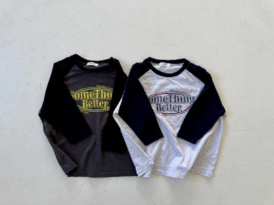 【予約】somethingラグランTシャツ  / ramijini (S-JM) 썸띵나그랑티