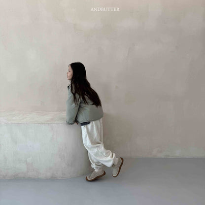 【予約】Fleece  Line Jogger Pants / andbutter(S-JM)