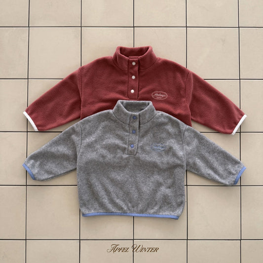 【予約】soft fleece anorak / apfel (S-JL) 달콤솜