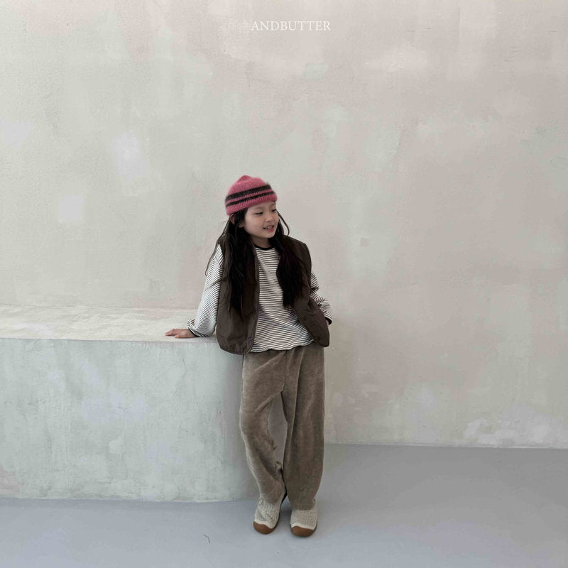 【予約】Soft Wide Pants  /  andbutter (S-JM)