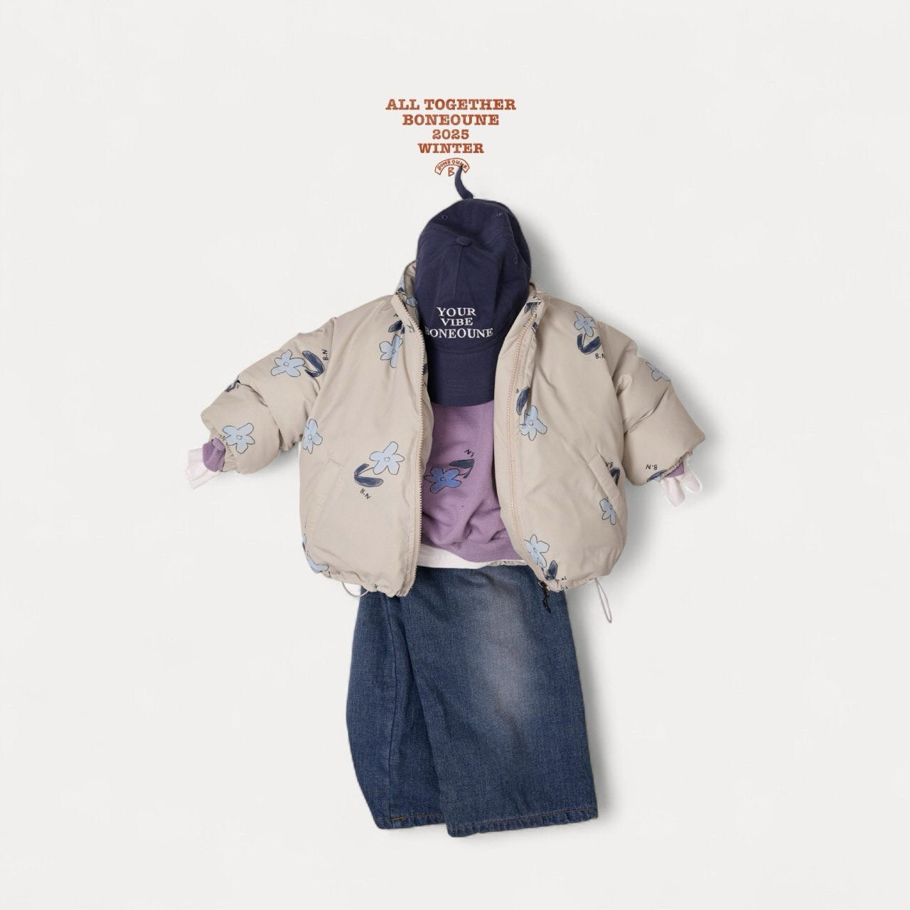 【予約】blue flower pigment mtm  / boneoune (XS-JL)