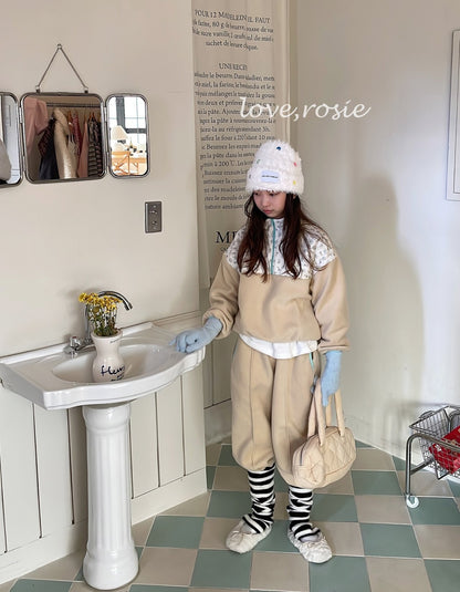 【予約】flower fleece set  / love rosie (L-3XL)