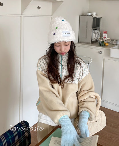 【予約】flower fleece set  / love rosie (L-3XL)