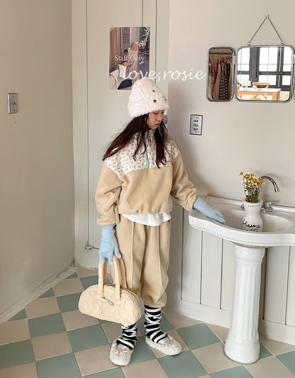 【予約】flower fleece set  / love rosie (L-3XL)