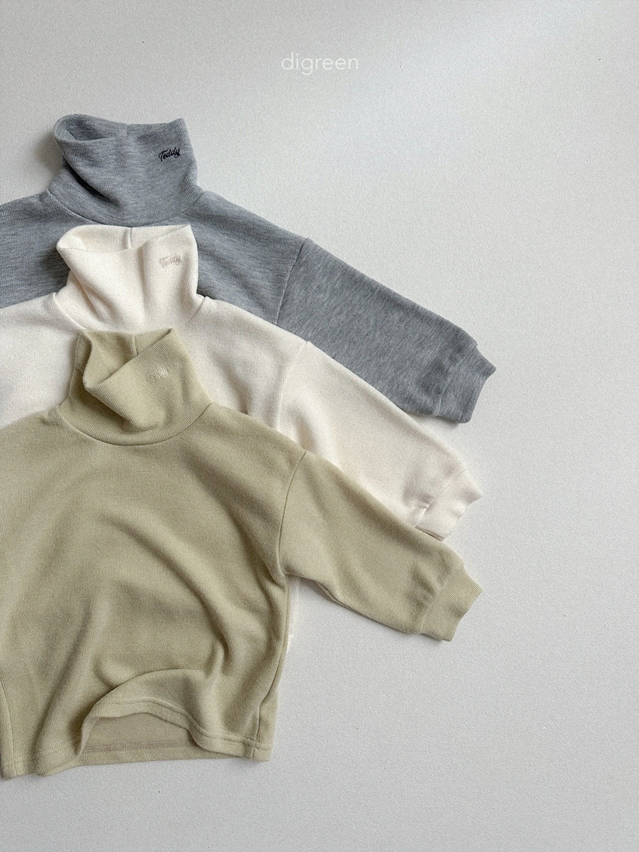 【予約】Teddy Turtleneck  /  digreen(S-XXL)