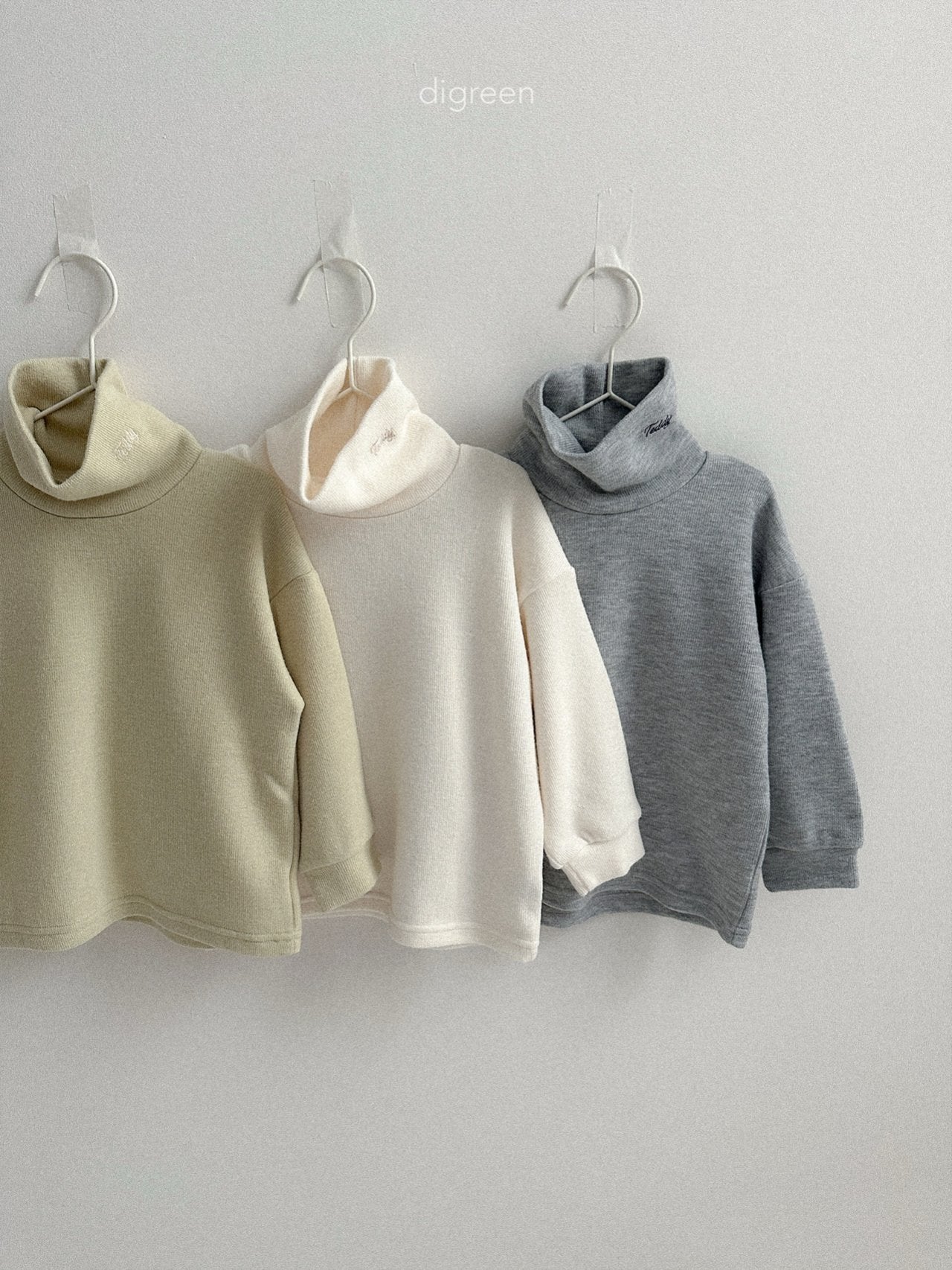 【予約】Teddy Turtleneck  /  digreen(S-XXL)