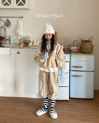 【予約】flower fleece set  / love rosie (L-3XL)