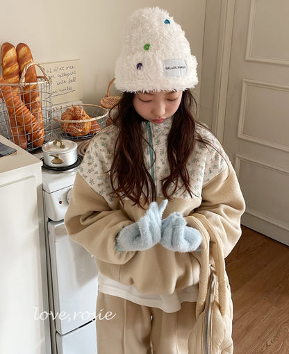 【予約】flower fleece set  / love rosie (L-3XL)