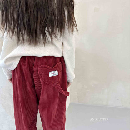 【予約】Love Ring Corduroy Pants  /  andbutter (S-JM)