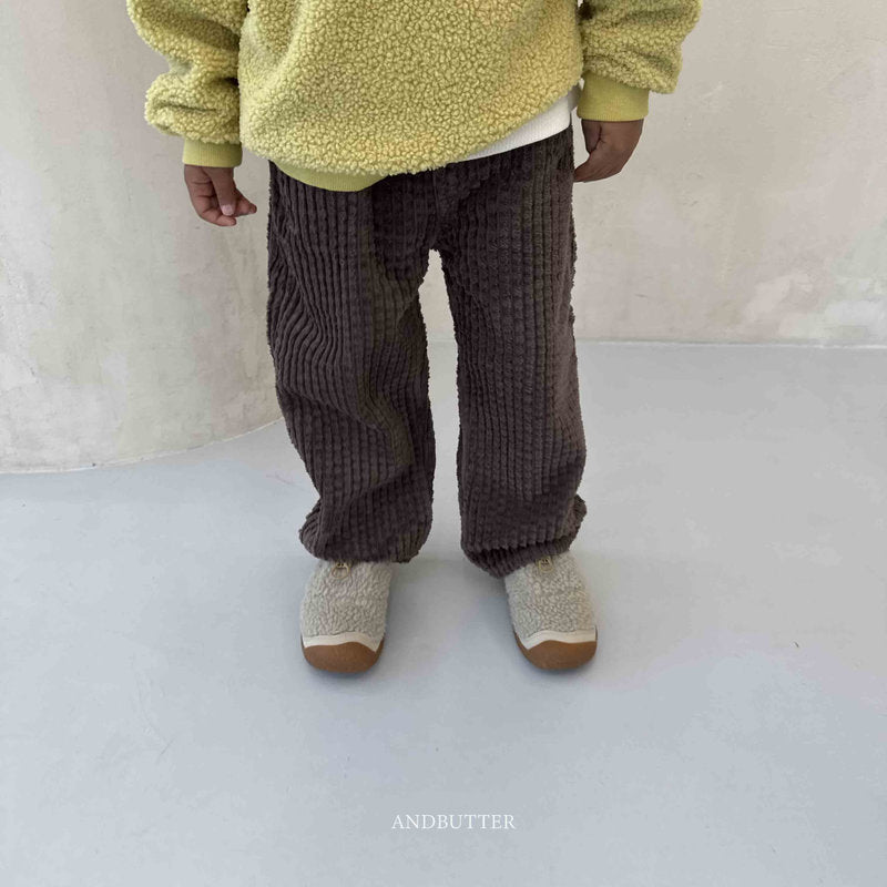 【予約】Puffy Corduroy Pants  /  andbutter (S-JM)