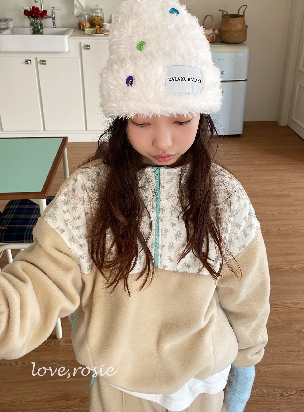 【予約】flower fleece set  / love rosie (L-3XL)