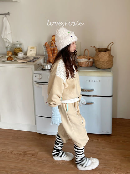 【予約】flower fleece set  / love rosie (L-3XL)