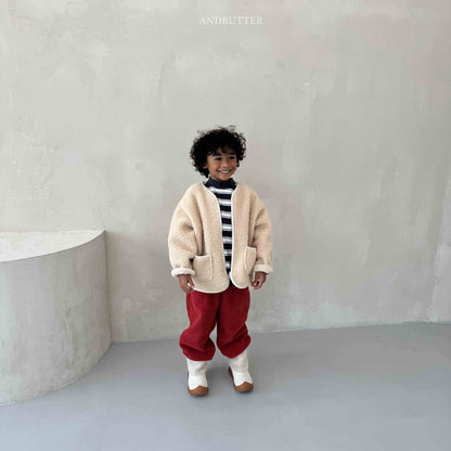 【予約】Fleece  Line Jogger Pants / andbutter(S-JM)