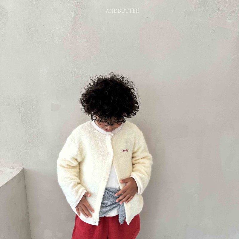 【予約】Creamy Cardigan  /  andbutter (S-JM)
