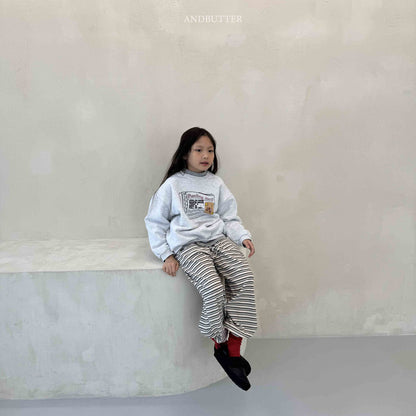 【予約】Mellow Stripe Jogger   /  andbutter (S-JM)