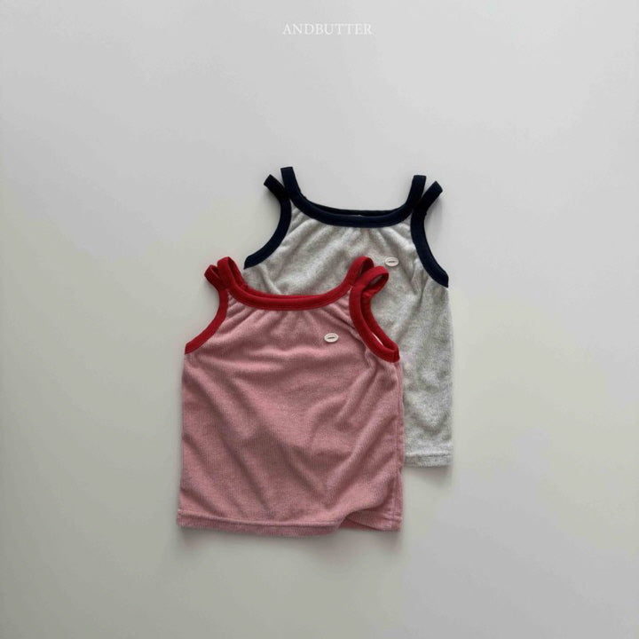 【予約】double-strap sleeveless / andbutter(S-JM)