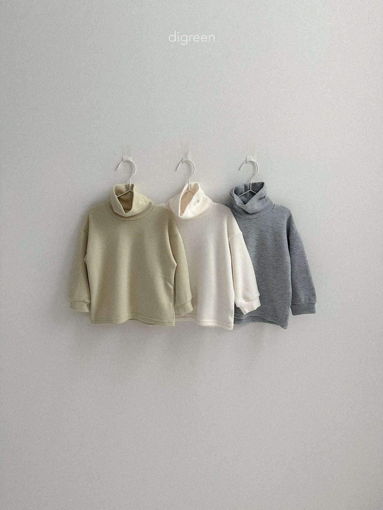 【予約】Teddy Turtleneck  /  digreen(S-XXL)