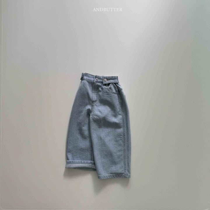 【予約】Button Denim Pants  / andbutter(S-JM)