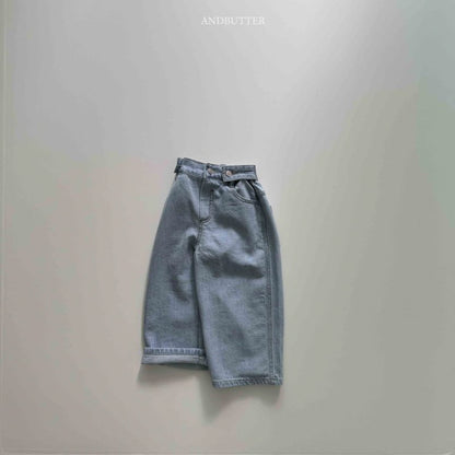 【予約】Button Denim Pants  / andbutter(S-JM)