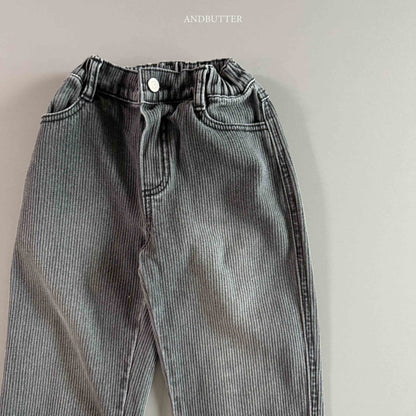 【予約】Ribby Black Pants  /  andbutter (S-JM)
