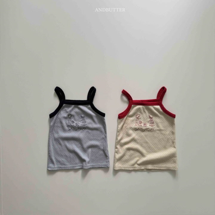 【予約】Saturday sleeveless / andbutter(S-JM)세러데이