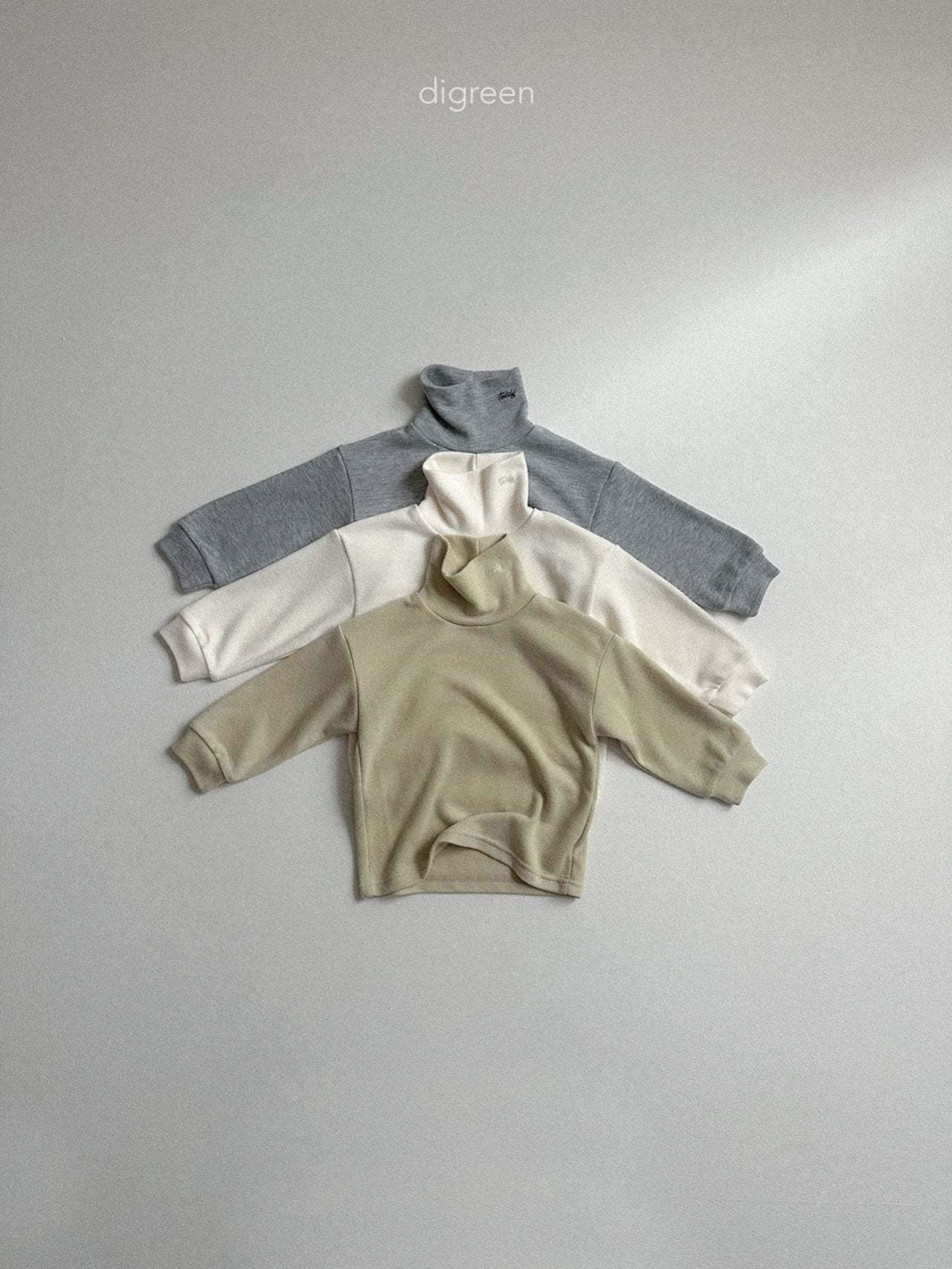 【予約】Teddy Turtleneck  /  digreen(S-XXL)