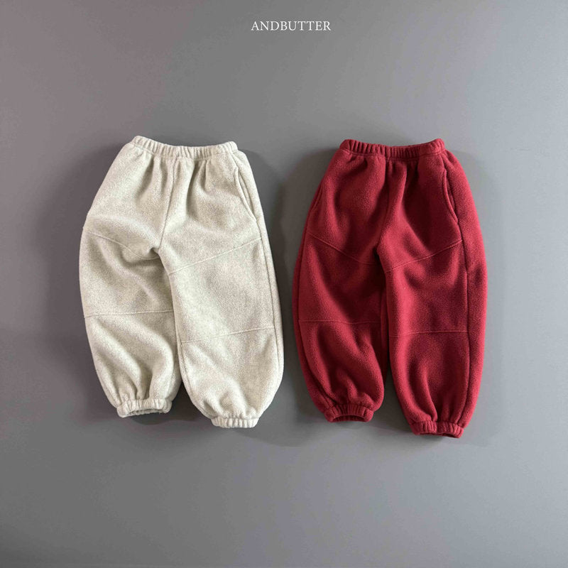 【予約】Fleece  Line Jogger Pants / andbutter(S-JM)