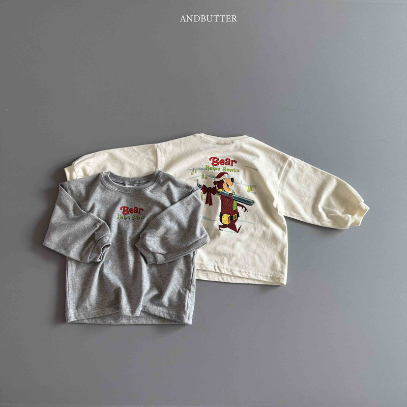 【予約】Santa Bear Tee /  andbutter (S-JM)