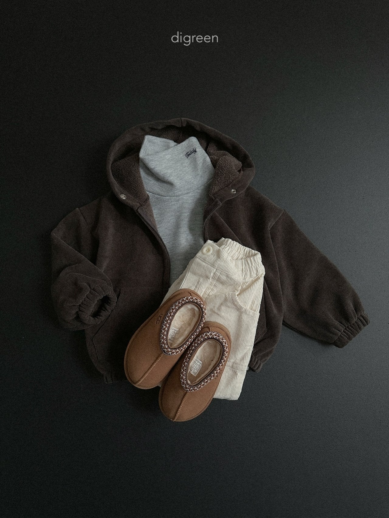 【予約】Teddy Turtleneck  /  digreen(S-XXL)