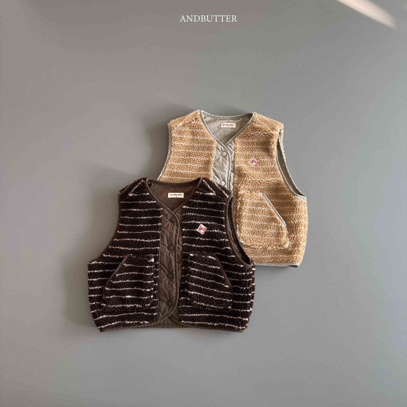 【予約】Reversible ST Dumble Vest  /  andbutter (S-JM)