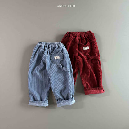 【予約】Love Ring Corduroy Pants  /  andbutter (S-JM)