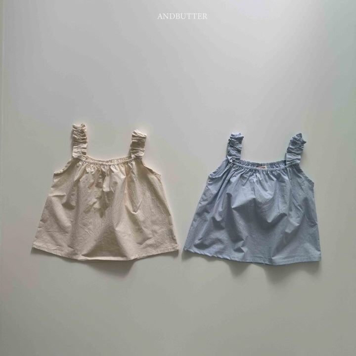 【予約】Shirring sleeveless  / andbutter(S-JM)