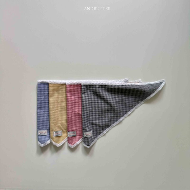 【予約】Heidi Check kerchief  / andbutter