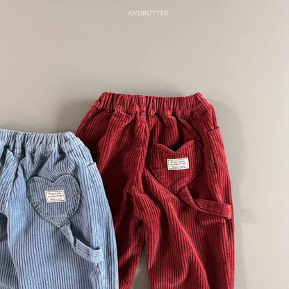 【予約】Love Ring Corduroy Pants  /  andbutter (S-JM)