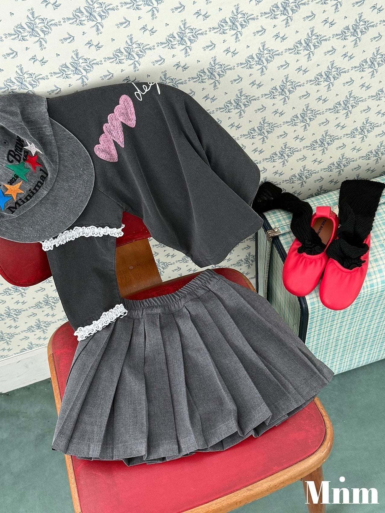 【予約】pleats skirt / minimal (S-JM）