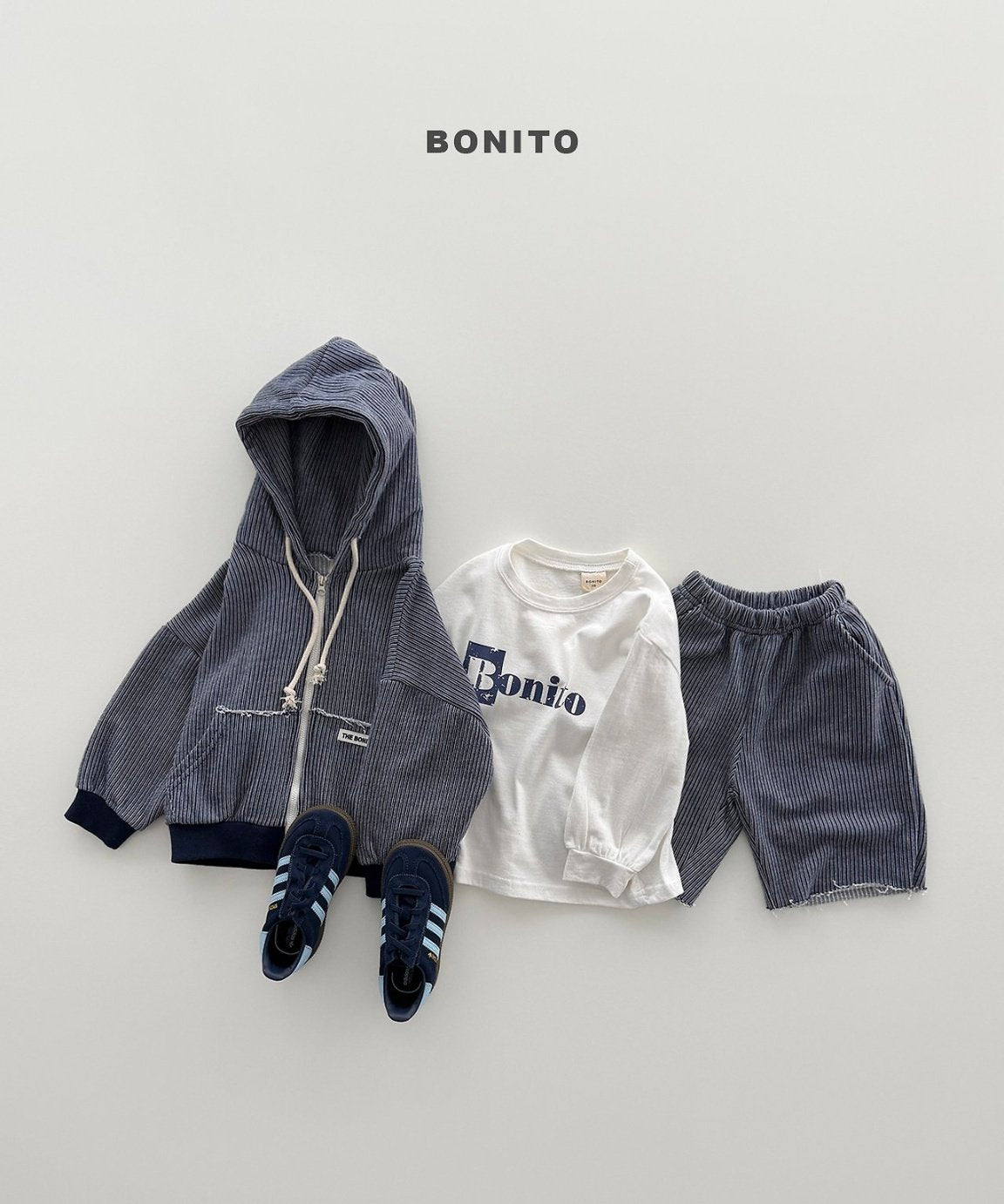 【予約】Eddy hood set / bonito (12M-JM)