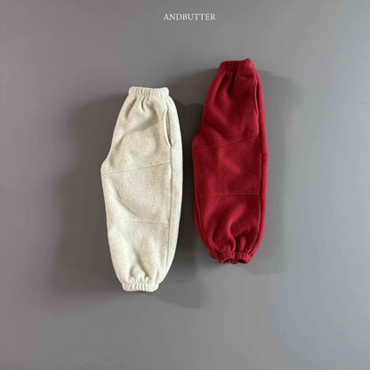 【予約】Fleece  Line Jogger Pants / andbutter(S-JM)
