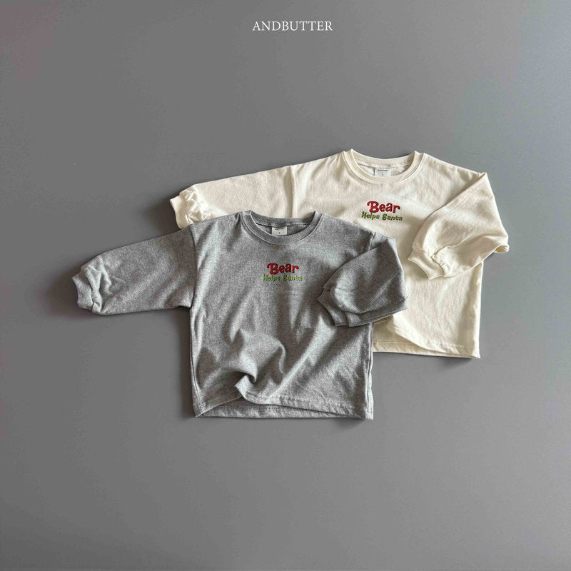 【予約】Santa Bear Tee /  andbutter (S-JM)