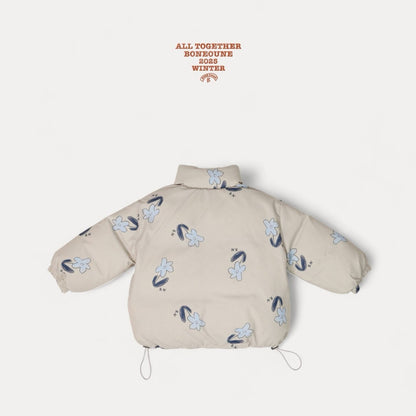 【予約】blue flower duck down jacket  / boneoune (XS-JL)